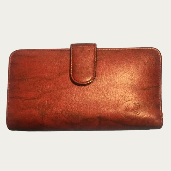 Buxton Handbags - JULIA BUXTON Leather Heiress Pick Me Up Checkbook Keeper/ Wallet EUC